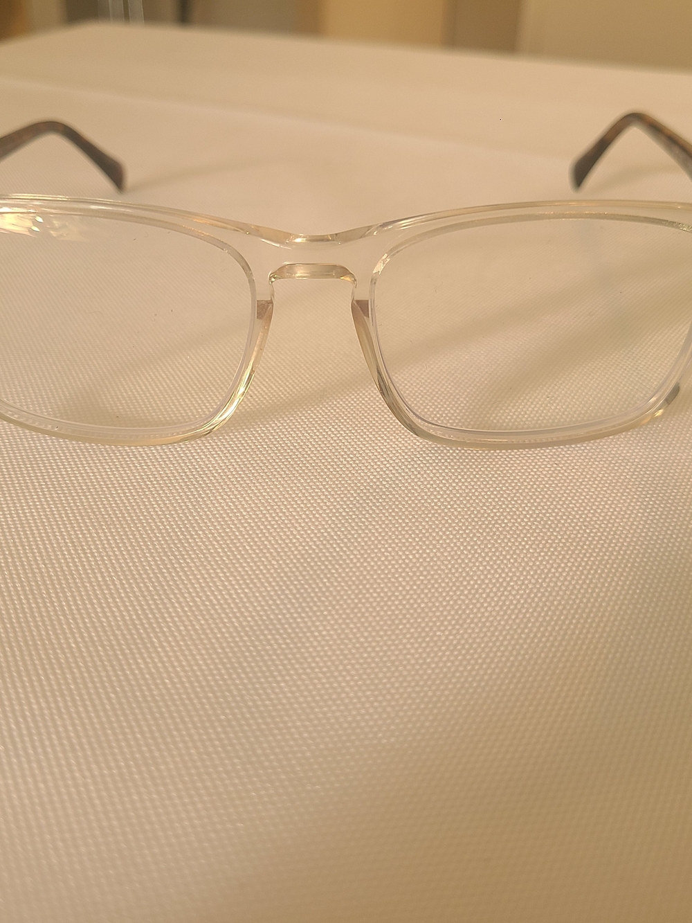 Clear Square Frame Men’s Glasses